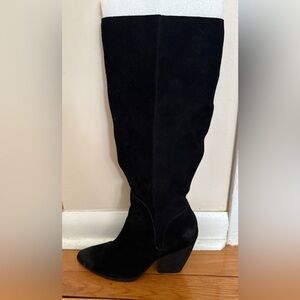 Charles David Black Heeled Boots